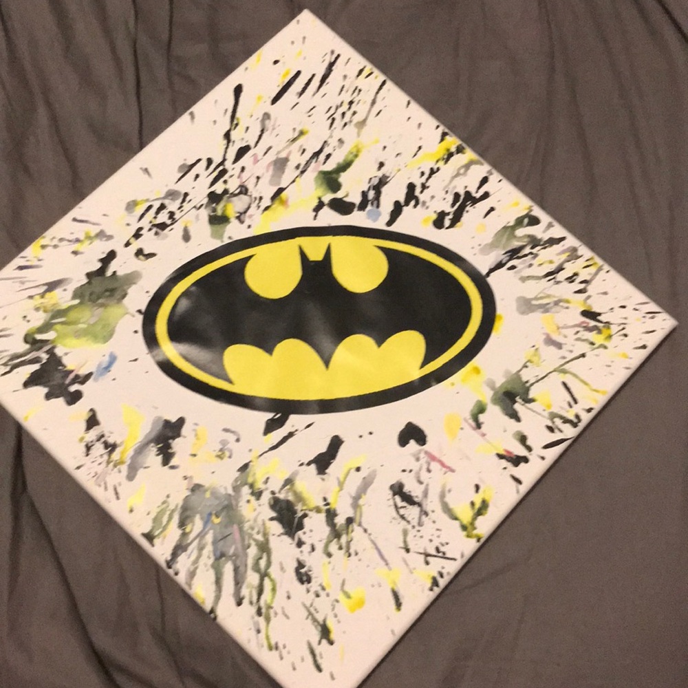 Batman mixed media canvas